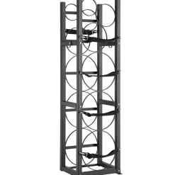 VEVOR Refrigerant Tank Rack, with 3 x 30lbs and Other 3 Small Bottle Tanks, Cylinder Tank Rack 12.79x12.99x47.12 in, Refrigerant Cylinder Rack and Holders for Freon, Gases, Oxygen, Nitrogen