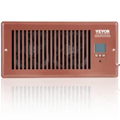 VEVOR Register Booster Fan, Quiet Vent Booster Fan Fits 6 x 12 inch Holes, with Remote Control and Thermostat Control, Adjustable Speed for Heating Cooling Smart Vent, White