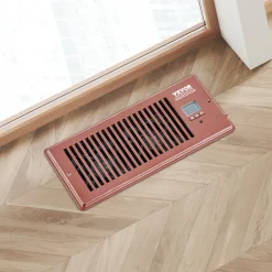 VEVOR Register Booster Fan, Quiet Vent Booster Fan Fits 6 x 12 inch Holes, with Remote Control and Thermostat Control, Adjustable Speed for Heating Cooling Smart Vent, White