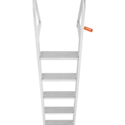 VEVOR Removable Dock Ladder 5 Steps, 350 lbs Load Capacity, Pontoon Boat Ladder with 4'' Wide Step & Nonslip Design for Ship/Lake/Pool/Marine Boarding