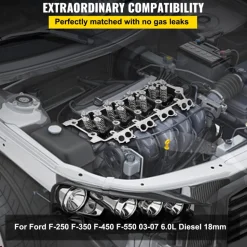 VEVOR Replacement for 6.0L Cylinder Head 18MM Power Stroke Bare F-Series Cylinder Head 1843080C3