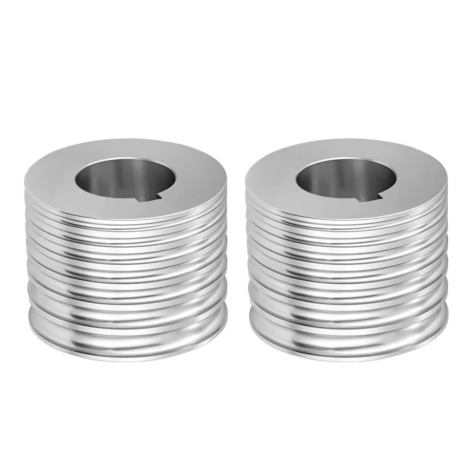 VEVOR Replacement Roller for Rolling Mill 3 Sizes Grooves 2 Square Rollers, Jewelry DIY Tool Accessory Parts, Premium Alloy Steel, Easy Installation, for Pressing Ductile Metals, Gold, Silver, Brass