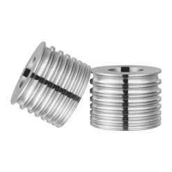 VEVOR Replacement Roller for Rolling Mill 3 Sizes Grooves 2 Square Rollers, Jewelry DIY Tool Accessory Parts, Premium Alloy Steel, Easy Installation, for Pressing Ductile Metals, Gold, Silver, Brass