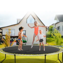 VEVOR Replacement Trampoline Mat, Jumping Mat Fits 14ft Frame, Universal Jumping Mat for 14ft Round Trampoline, Reinforce UV-Resistant Mat with Spring Tool & Durable V-Rings, Fit 6.5