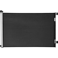 VEVOR Retractable Baby Gate, Extends to 57 inch Wide, 38.5 inch Tall, with Security Lock, Easy to Use, Walk Through Without Tripping, Mesh Dog Gate for Stairs, Hallways, Indoor/Outdoor, Black