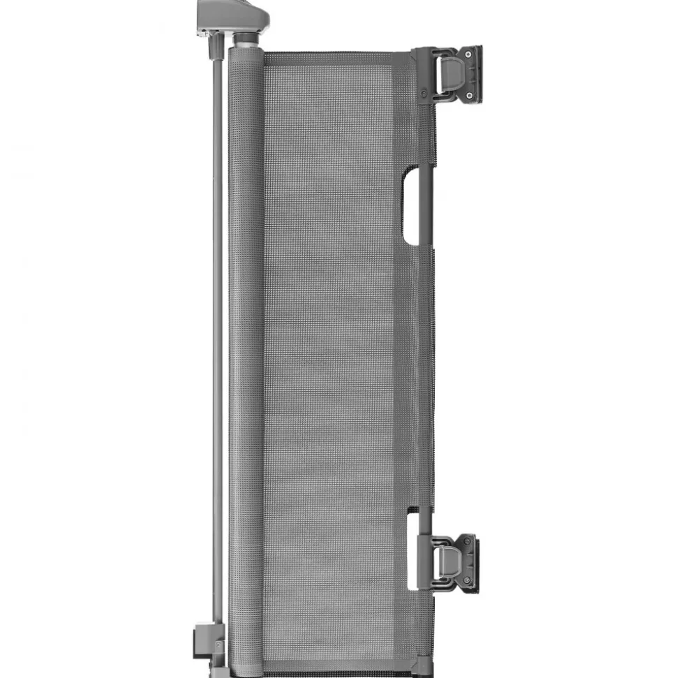 VEVOR Retractable Baby Gate, Extends to 56.3 inch Wide, 31.3 inch Tall, with Security Lock, Easy to Use, Walk Through Without Tripping, Mesh Dog Gate for Stairs, Hallways, Indoor/Outdoor, White