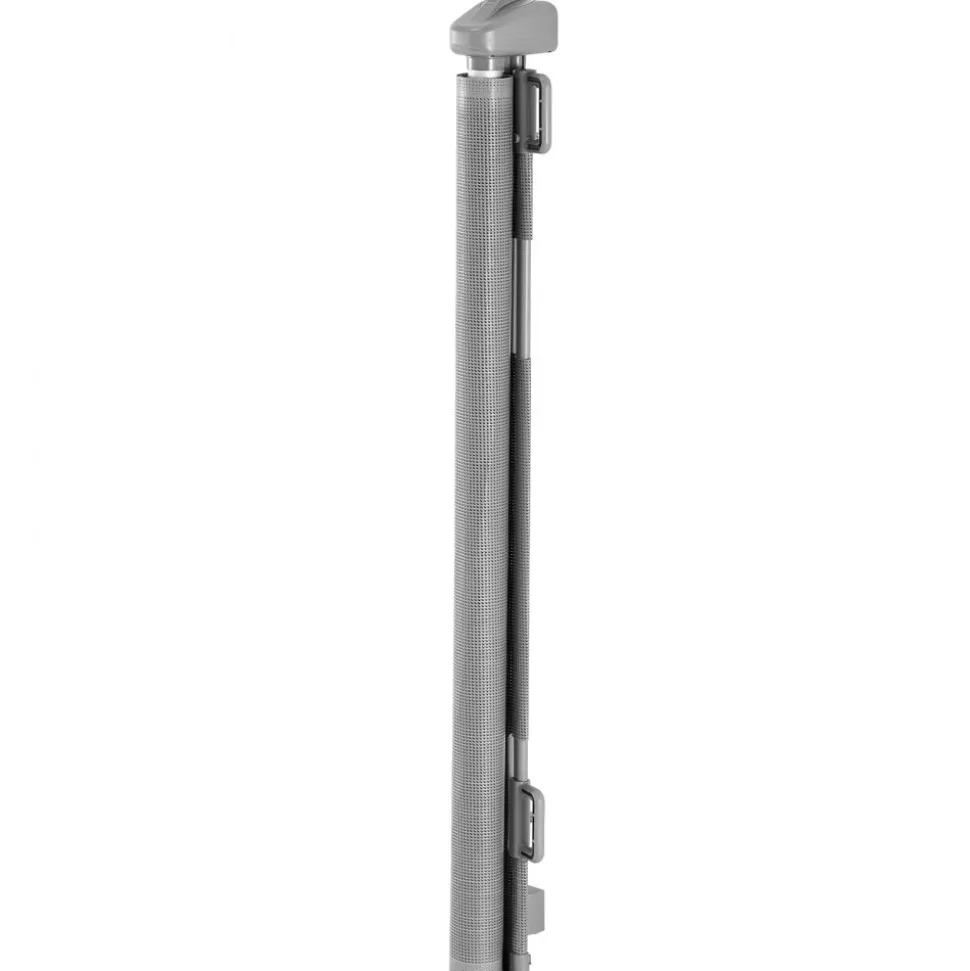 VEVOR Retractable Baby Gate, Extends to 56.3 inch Wide, 31.3 inch Tall, with Security Lock, Easy to Use, Walk Through Without Tripping, Mesh Dog Gate for Stairs, Hallways, Indoor/Outdoor, White
