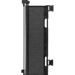 VEVOR Retractable Baby Gate, Extends to 56.3 inch Wide, 31.3 inch Tall, with Security Lock, Easy to Use, Walk Through Without Tripping, Mesh Dog Gate for Stairs, Hallways, Indoor/Outdoor, Black