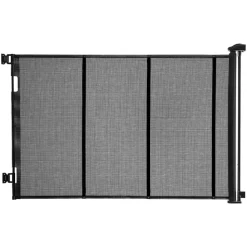 VEVOR Retractable Baby Gate, Extends to 72.8 inch Wide, 38.5 inch Tall, with Security Lock, Easy to Use, Walk Through Without Tripping, Mesh Dog Gate for Stairs, Hallways, Indoor/Outdoor, Black