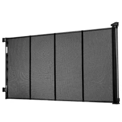VEVOR Retractable Baby Gate, Extends to 72.8 inch Wide, 38.5 inch Tall, with Security Lock, Easy to Use, Walk Through Without Tripping, Mesh Dog Gate for Stairs, Hallways, Indoor/Outdoor, Black