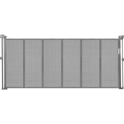 VEVOR Retractable Baby Gate, 34 inch Tall, Extends up to 71 inch Wide, Retractable Gate for Kids or Pets, Mesh Material, Easy to Install for Indoor Stairs, Doorways, Hallways, Playrooms, Gray