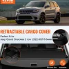 VEVOR Retractable Cargo Cover, Upgraded Waterproof Trunk Cover Security Shield Shade for Jeep Grand Cherokee 2 Row 2022-2025 5-Seater, UV Proof Rear Trunk Cover Aluminum Alloy & PVC Leather Texture