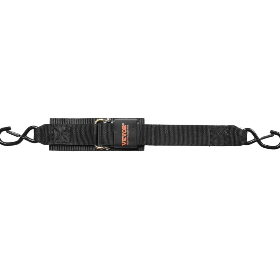 VEVOR Retractable Ratchet Straps, 2 in x 2 ft Ratchet Tie Down Straps with Security Lock S Hooks, 2 Pack Heavy Duty Ratchet Tie Down Straps with 1500 lbs Break Strength, for Trailers, Vehicles, Boat