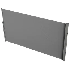 VEVOR Retractable Side Awning, 71" x 118" Patio Retractable Side Screen with 180 g/m² Polyester Fabric, Waterproof Sunshade Outdoor Privacy Screen Room Divider for Garden, Balcony, Pools, Deck, Gray
