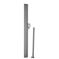 VEVOR Retractable Side Awning, 71''x 138'' Outdoor Privacy Screen, 180g Polyester Water-proof Retractable Patio Screen, UV 30+ Room Divider Wind Screen for Patio, Backyard, Balcony, Gray