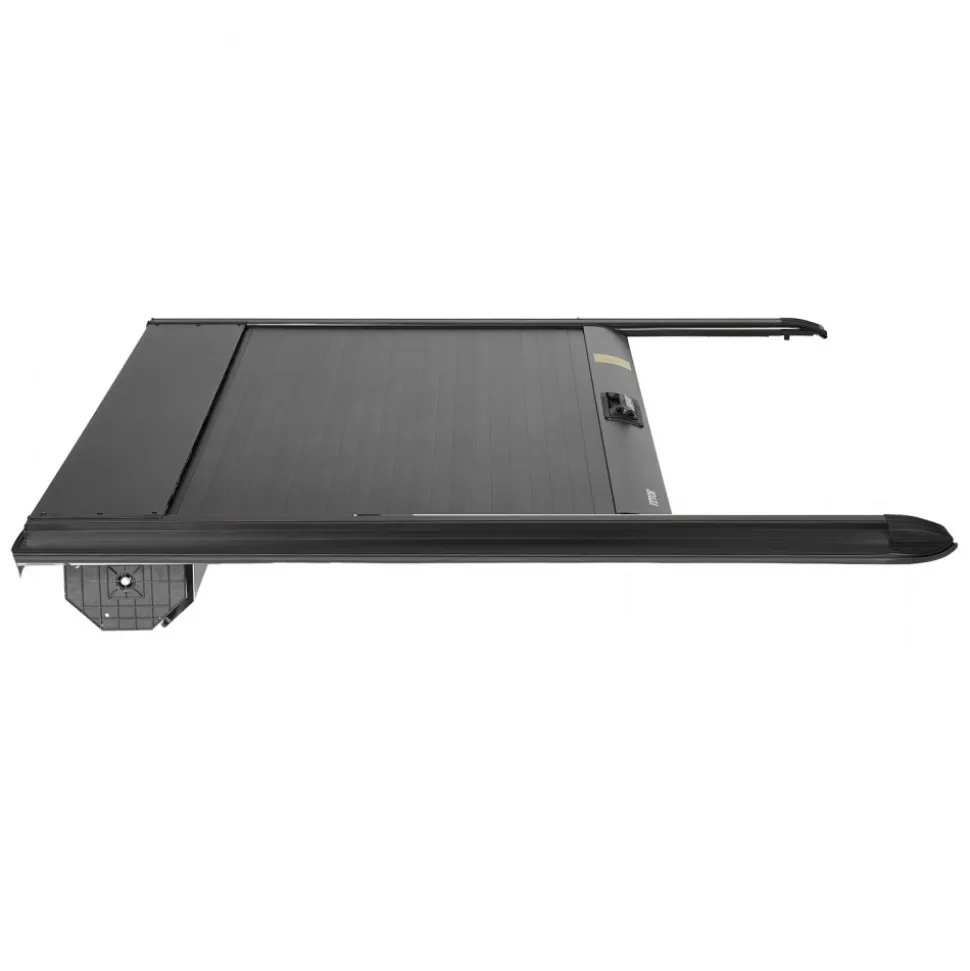 VEVOR Retractable Tonneau Cover, 5.8 ft Hard Tonneau Cover with Built-in Drainage Pipe for 2021-2024 Chevy/GMC Silverado/Sierra 1500 Crew Cab, Customized Hard Tonneau Cover with Double-Lock & T-Slot