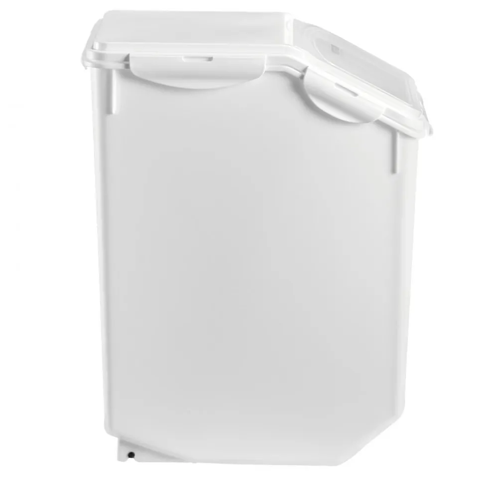 VEVOR Rice Storage Container, 4.5Gallon/20L Capacity Large Dog Food Dispenser Bin, Kitchen Ingredient Grain Cereal Flour Bin, Pet food Containers with Wheels, Measuring Cup, Airtight Lid, 1 Pack