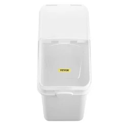 VEVOR Rice Storage Container, 27Gallon/100L Capacity Large Dog Food Dispenser Bin, Kitchen Ingredient Grain Cereal Flour Bin, Pet food Containers with Wheels, Scoop, and Airtight Lid, 1 Pack