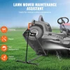 VEVOR Ride on Lawn Mower Lift Jack, 880 Lbs Weight Capacity, Telescopic Maintenance Jack with Crank Handle & Power Tool Handle, Foldable Lawn Tractor Lifter for Lawn Mowers and Garden Tractors, Black