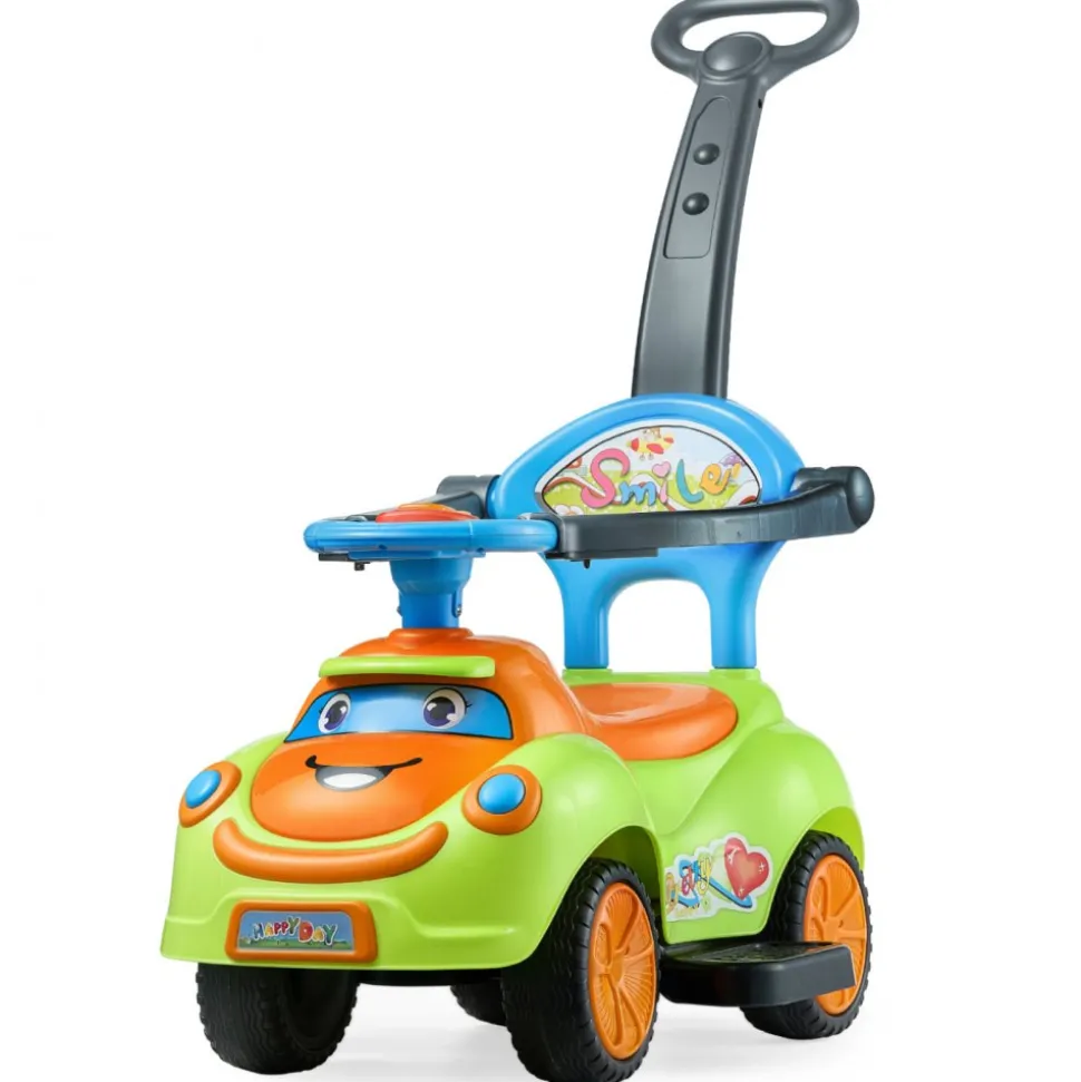 VEVOR Ride On Push Car, Push Car for Toddler 19 to 36 Months, Around Buggy with Guardrails, Handle & Under-seat Storage, 55 lbs Load Capacity, Foot-to-Floor Walker for Boys Girls, Green