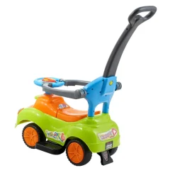 VEVOR Ride On Push Car, Push Car for Toddler 19 to 36 Months, Around Buggy with Guardrails, Handle & Under-seat Storage, 55 lbs Load Capacity, Foot-to-Floor Walker for Boys Girls, Green