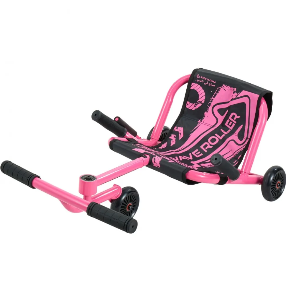 VEVOR Ride on Scooter 150 lbs Swing Side-to-Side for Amazing Riding Pink, for Ages 4+, Powered by Zig-Zag Motion, Ride on Toy with 3 Adjustable Length, Brake Lever, Hard Surface Indoor & Outdoor