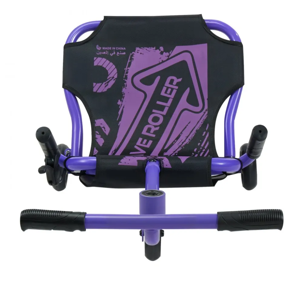 VEVOR Ride on Scooter 150 lbs Swing Side-to-Side for Amazing Riding Purple, for Ages 4+, Powered by Zig-Zag Motion, Ride on Toy with 3 Adjustable Length, Hand Brake, for Hard Surface Indoor & Outdoor
