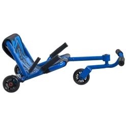 VEVOR Ride on Scooter 150 lbs Swing Side-to-Side for Amazing Riding Blue, for Ages 4+, Powered by Zig-Zag Motion, Ride on Toy with 3 Adjustable Length, Brake Lever, Hard Surface Indoor & Outdoor
