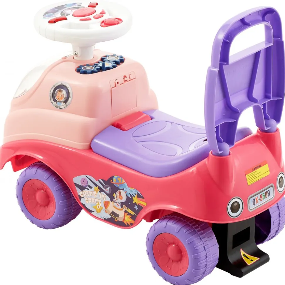 VEVOR Ride On Toddler Push Car, Push Car for Toddler 19 to 36 Months, Kids Ride On Toy with Horn & Music, 48.5 lbs Load Capacity, Under-seat Storage, Foot-to-Floor Walker for Toddlers Boys Girls