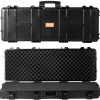 VEVOR Rifle Case, Rifle Hard Case with 3 Layers Fully-protective Foams, 42 inch lockable Hard Gun Case with Wheels, IP67 Waterproof & Crushproof, for Two Rifles or Shotguns, Airsoft Gun