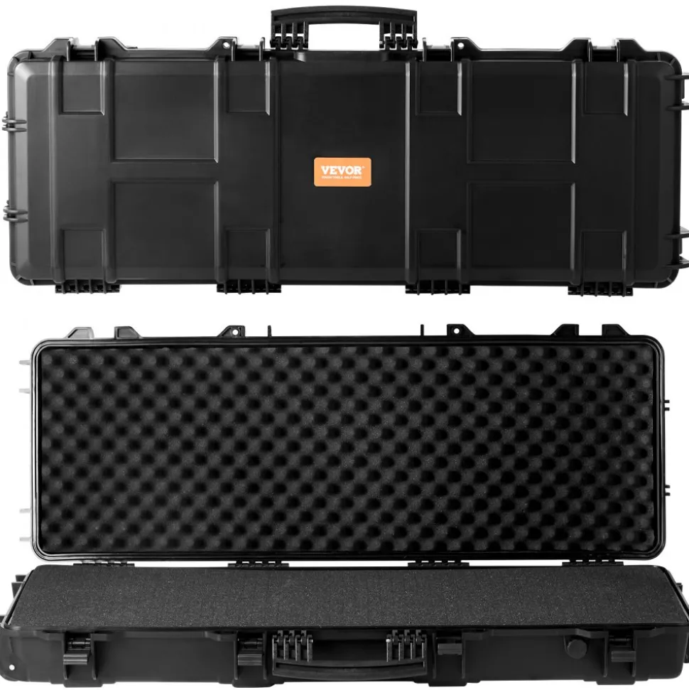 VEVOR Rifle Case, Rifle Hard Case with 3 Layers Fully-protective Foams, 42 inch lockable Hard Gun Case with Wheels, IP67 Waterproof & Crushproof, for Two Rifles or Shotguns, Airsoft Gun