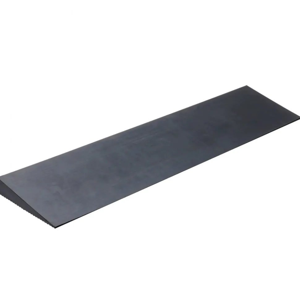 VEVOR 1.2" Rise Cuttable Threshold Ramp for Sweeping Robot, 35.4" Wide Natural Rubber Wheelchair Ramp, Non-Slip Solid Rubber Ramp with Double-Sided Tape for Doorways, Driveways, Bathroom, Smooth Tile