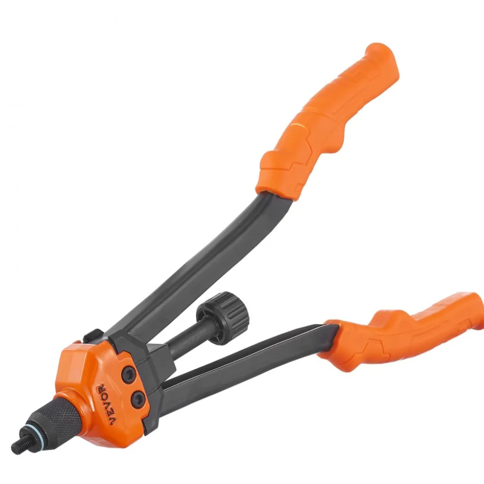 VEVOR 16" Rivet Nut Tool, Labor-Saving Rivnut Tool Kit with 13PCS Metric & SAE Mandrels, 186PCS Rivet Nuts,M3, M4, M5, M6, M8, M10, M12, 1/4-20, 5/16-18, 3/8-16,1/2-13, 8-32, 10-24 With Carrying Case