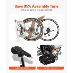 VEVOR Road Bike, 700C Wheels Racing Bike, SHIMANO 21 Speeds Drivetrain City Commuter Road Bicycle, Urban Adult Sport Bicycle with Carbon Steel Frame, Drop Bar, Caliper Brake, for Men and Women