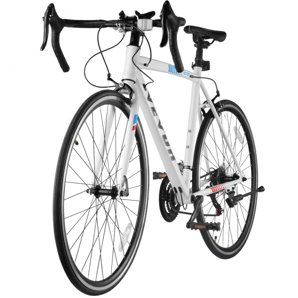 VEVOR Road Bike, 700C Wheels Racing Bike, SHIMANO 21 Speeds Drivetrain City Commuter Road Bicycle, Urban Adult Sport Bicycle with Carbon Steel Frame, Drop Bar, Caliper Brake, for Men and Women