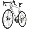 VEVOR Road Bike, 700C Wheels Racing Bike, L-TWOO 14 Speeds Drivetrain City Commuter Road Bicycle, Urban Adult Sport Bike with Lightweight Aluminum Alloy Frame, Drop Bar, Disc Brake, for Men Women