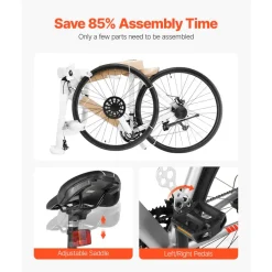 VEVOR Road Bike, 700C Wheels Racing Bike, L-TWOO 14 Speeds Drivetrain City Commuter Road Bicycle, Urban Adult Sport Bike with Lightweight Aluminum Alloy Frame, Drop Bar, Disc Brake, for Men Women