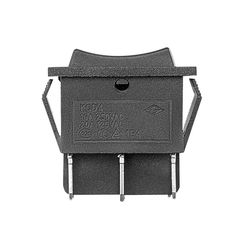 VEVOR Rocker Switch, 6 Pin Momentary DPDT Rocker Switch, 3-Position (ON)-Off-(ON) Polarity Reversing Switch AC 250V/16A 125V/ 20A for Auto Car Boat Household Appliances