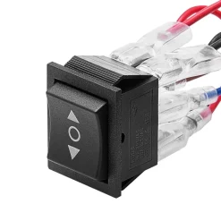 VEVOR Rocker Switch, 6 Pin Momentary DPDT Rocker Switch, 3-Position (ON)-Off-(ON) Polarity Reversing Switch AC 250V/16A 125V/ 20A for Auto Car Boat Household Appliances