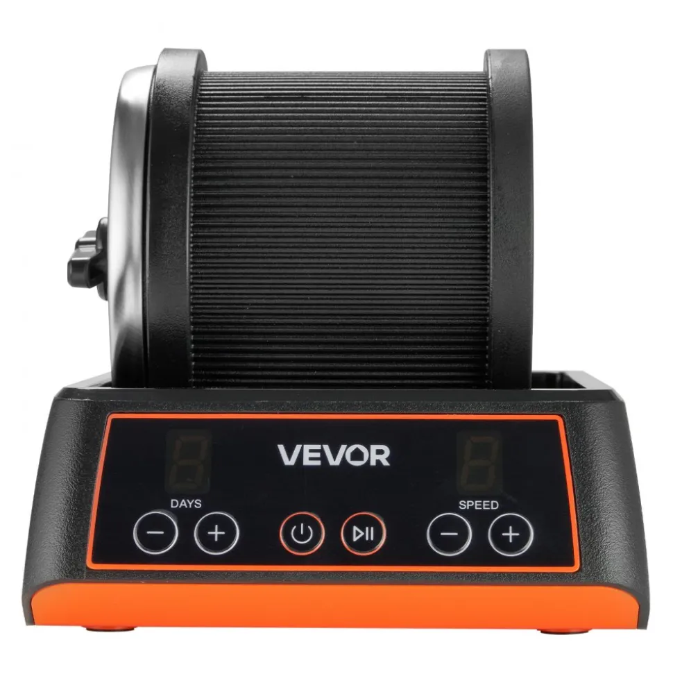 VEVOR Rock Tumbler Kit, 2 lbs Rock Polishing Kit, 4 Speed Settings 9-Day Polishing Timer Stone Polishing Kit, Rock Polisher with Rough Gemstones and Polishing Grits, Rock Polisher for Adults Kids