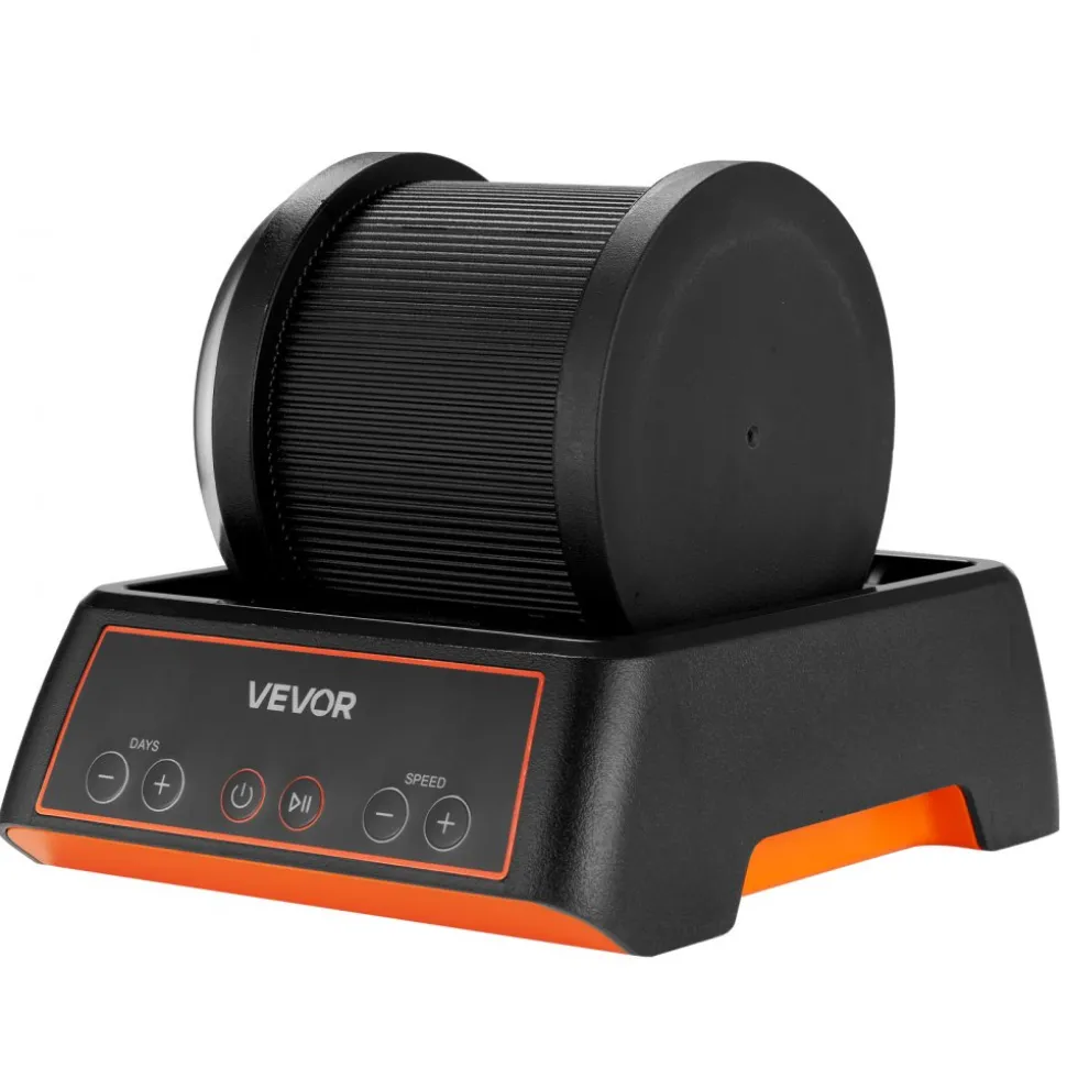 VEVOR Rock Tumbler Kit, 2 lbs Rock Polishing Kit, 4 Speed Settings 9-Day Polishing Timer Stone Polishing Kit, Rock Polisher with Rough Gemstones and Polishing Grits, Rock Polisher for Adults Kids
