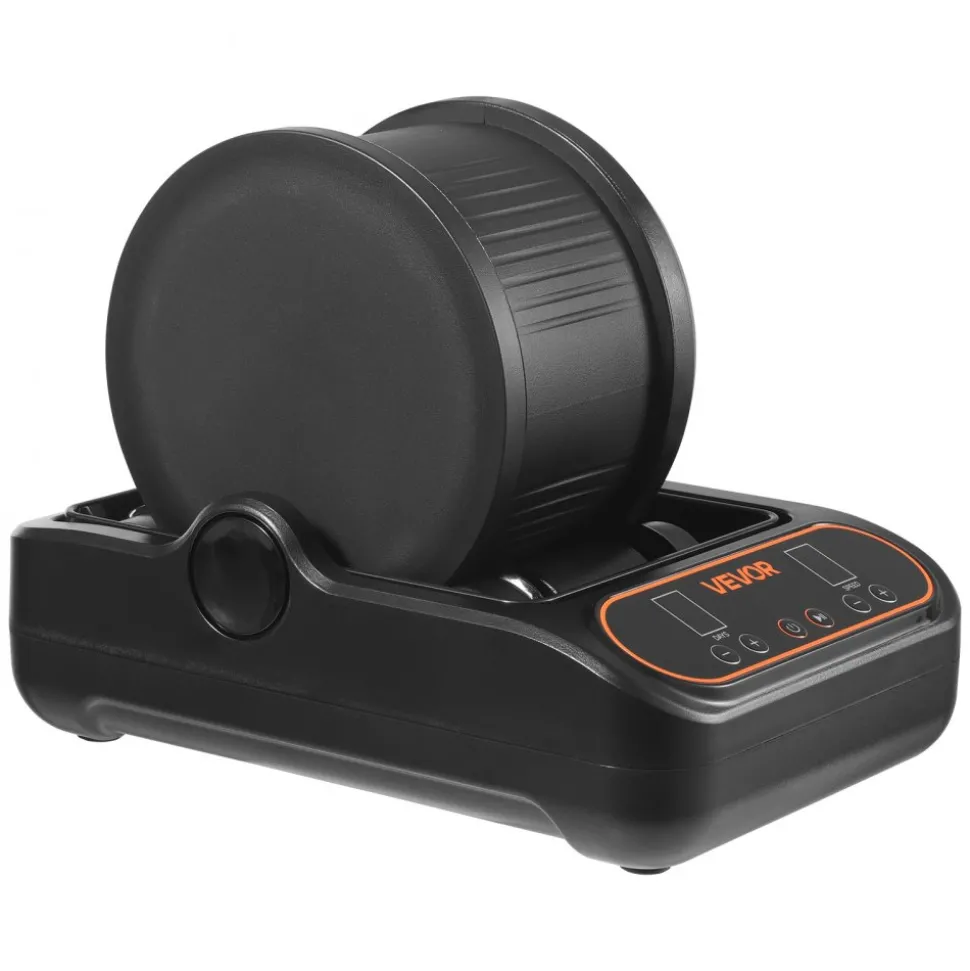 VEVOR Rock Tumbler, 3 lb Rock Polishing Machine, Rocks Tumbling Kit with 4-Speed Adjustment, 1–9 Day Timer, PC Sound Reduction Cover & TPU Drum, Direct Drive Motor Rocks Polishing, Quiet Operation