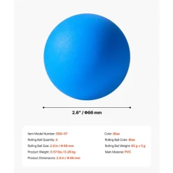 VEVOR Roll and Score Classic Arcade Game Ball, 4-pack Replacement Set, Arcade Accessory for Arcade Tossing Ball Games, Ideal for Adults Kids Family Recreation Game Rooms Outdoor Activities