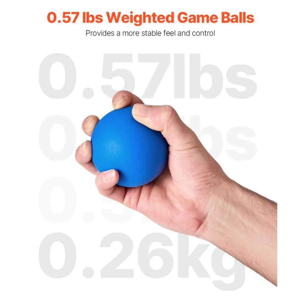 VEVOR Roll and Score Classic Arcade Game Ball, 4-pack Replacement Set, Arcade Accessory for Arcade Tossing Ball Games, Ideal for Adults Kids Family Recreation Game Rooms Outdoor Activities