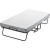 VEVOR Rollaway Bed, 38 in x 75 in Folding Bed with 5 in Mattress, Twin Size Foldable Bed with Sturdy Metal Frame & Memory Foam Mattress, Portable Twin Roll Away Bed with Mattress, for Adults, Guest