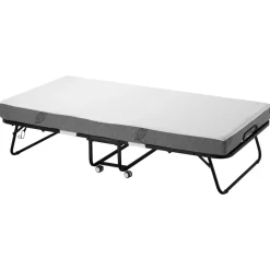 VEVOR Rollaway Bed, 38 in x 75 in Folding Bed with 5 in Mattress, Twin Size Foldable Bed with Sturdy Metal Frame & Memory Foam Mattress, Portable Twin Roll Away Bed with Mattress, for Adults, Guest