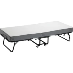 VEVOR Rollaway Bed, 31 in x 75 in Folding Bed with 5 in Mattress, Twin Size Foldable Bed with Sturdy Metal Frame & Memory Foam Mattress, Portable Twin Roll Away Bed with Mattress, for Adults, Guest