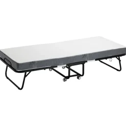 VEVOR Rollaway Bed, 31 in x 75 in Folding Bed with 4 in Mattress, Twin Size Foldable Bed with Sturdy Metal Frame & Memory Foam Mattress, Portable Twin Roll Away Bed with Mattress, for Adults, Guest