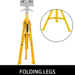 VEVOR Roller Pipe Stand for 1/8 in -12 in Pipes, 2500Lbs Capacity Pipe Stands with Adjustable Height 32