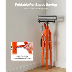 VEVOR Roller Stand, Heavy Duty 2500 LBS Load Capacity, 27.6